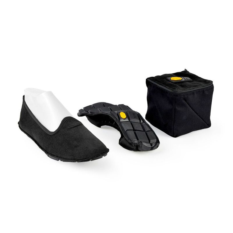 Vibram One Quarter Bársony Női Cipő - Fekete VEUY196